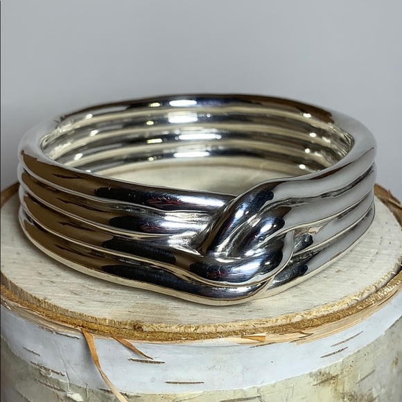 Vintage Bat-ami Electroform Sterling Cuff - Picture 1 of 4